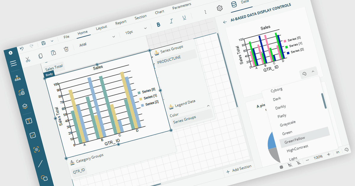 Explore Report Visualizations with AI