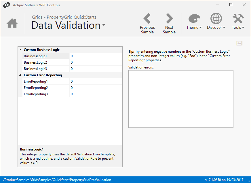 image du produit Actipro Grids for WPF