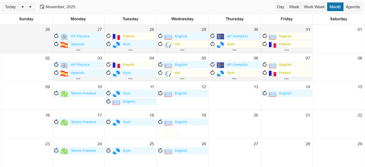 Telerik UI for ASP.NET MVC Calendar 제품 이미지 Telerik UI for ASP.NET MVC Calendar 제품 이미지