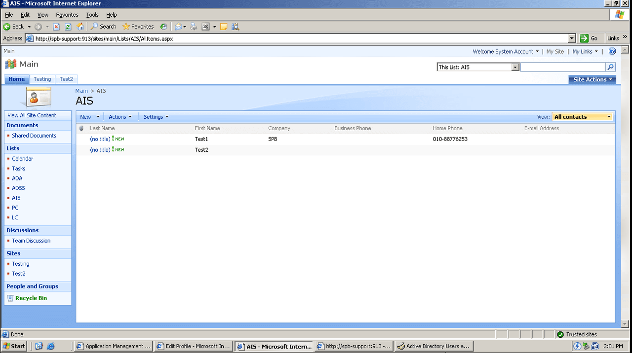SharePoint AD Information Sync released