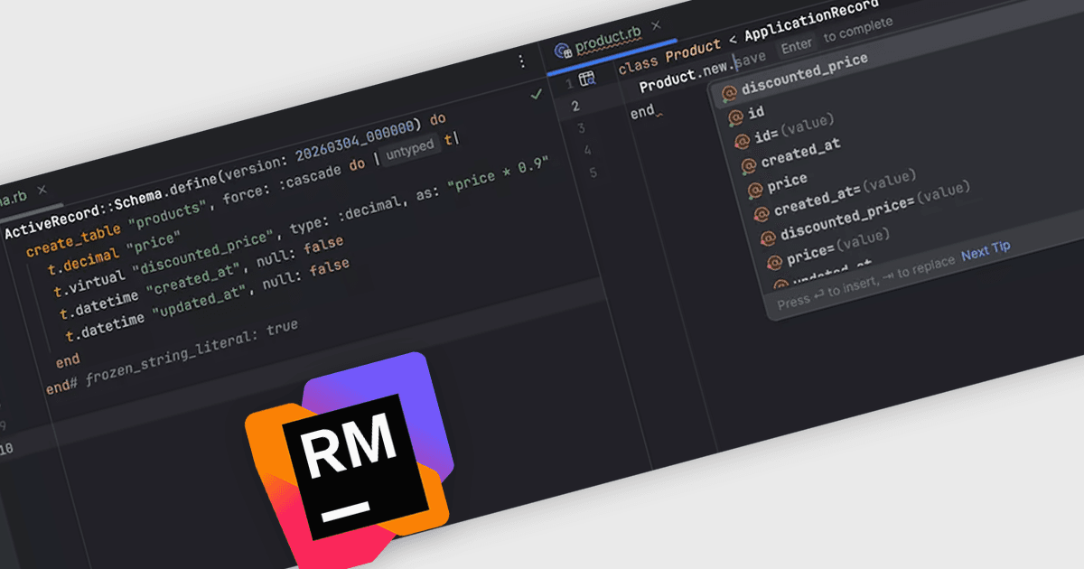 Utiliser des colonnes de base de données virtuelles dans les modèles Rails