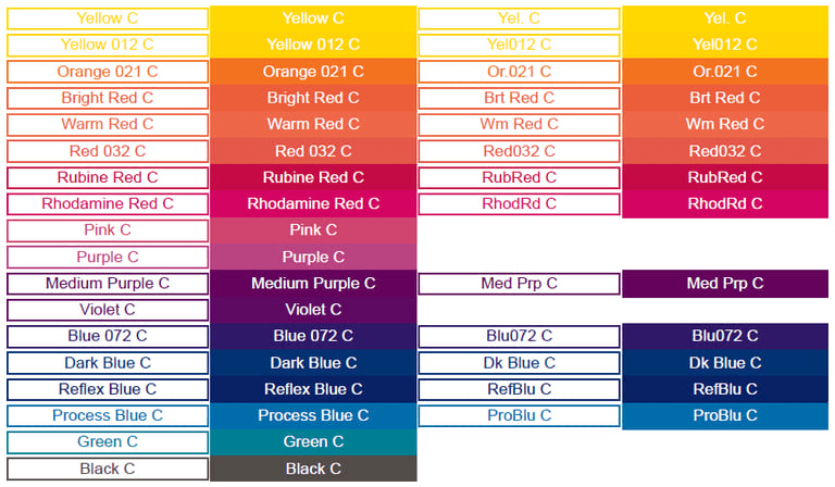 AH Formatter PANTONE Option