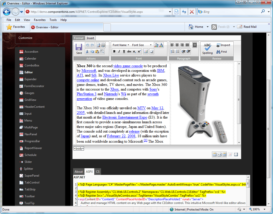 imagem do produto ComponentOne Studio ASP.NET Web Forms Edition