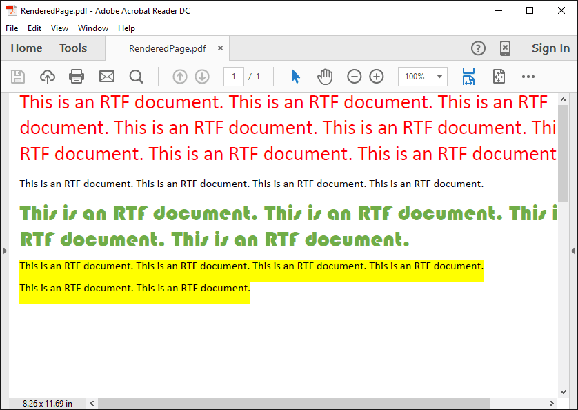 You can convert to PDF from RTF files with ease.