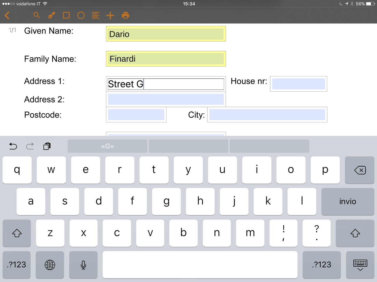 PDF becomes a self-contained user interface to collect structured data.