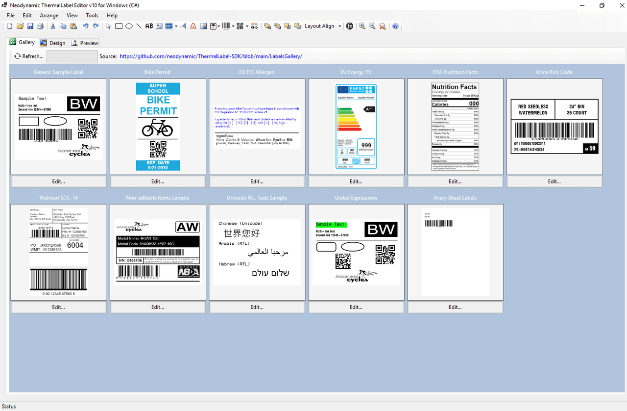 immagine del prodotto Neodynamic ThermalLabel Visual Editor Add-on for .NET