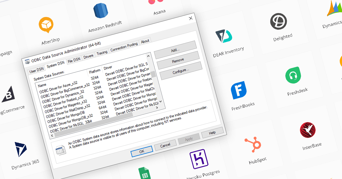Use ODBC to Integrate Database and Cloud Data