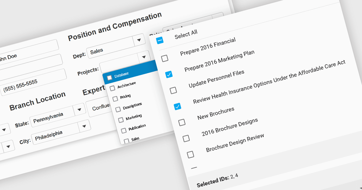 Add Flexible Selection to Your Data Forms