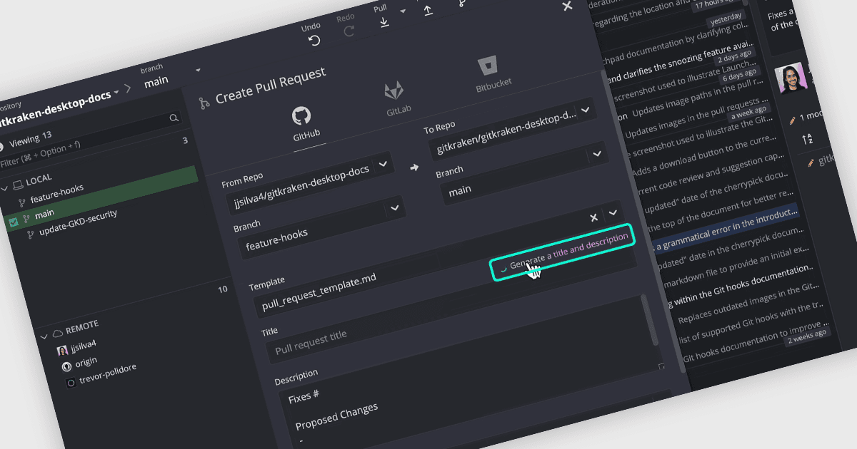 Easily Automate Pull Request Descriptions