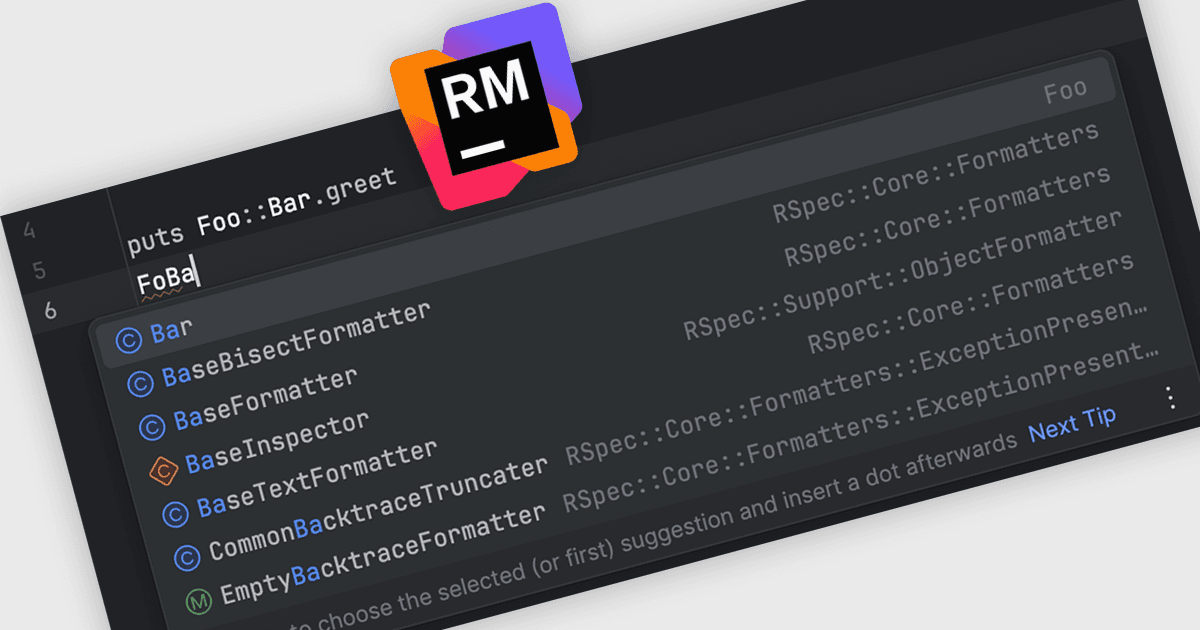 Trouvez les constantes Ruby plus rapidement grâce à des suggestions plus intelligentes