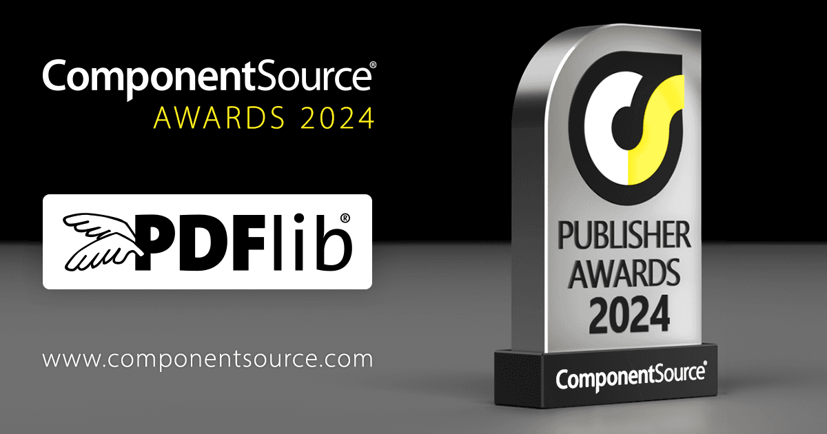 PDFlib remporte le prix ComponentSource
