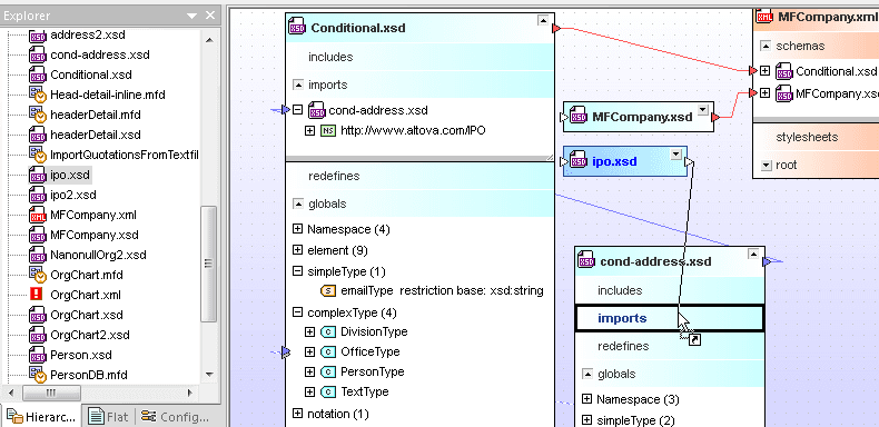 SchemaAgent is a graphical schema administration tool that allows you to view a collection of schemas as a pool of resources.