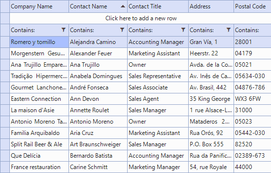 Telerik UI for WinForms VirtualGrid 產品圖片 Telerik UI for WinForms VirtualGrid 產品圖片
