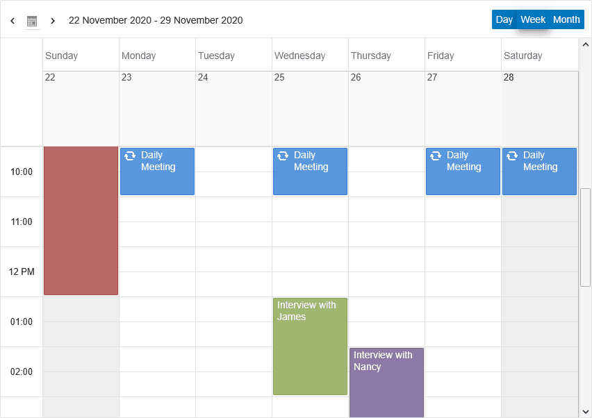 jQWidgets React Scheduler product image
