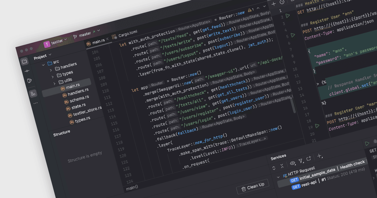 Write, Debug, and Collaborate on Rust Code