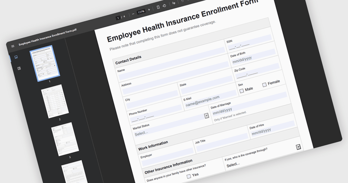 Easily Create Branded PDF Forms