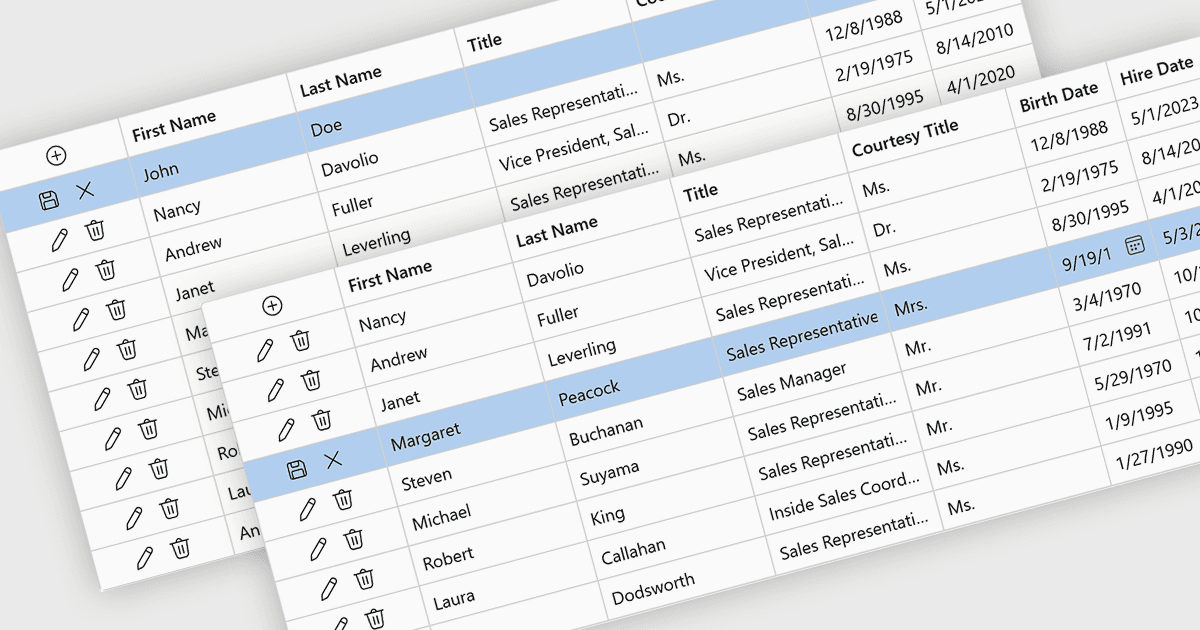 Manage Data Efficiently with Row-Level Editing