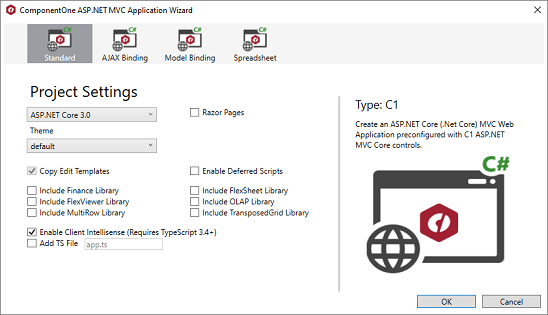 ComponentOne ASP.NET MVC Project Templates product image ComponentOne ASP.NET MVC Project Templates product image