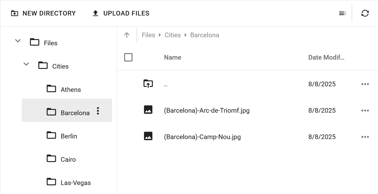 DevExpress ASP.NET MVC Client-Side File Manager 제품 이미지 DevExpress ASP.NET MVC Client-Side File Manager 제품 이미지
