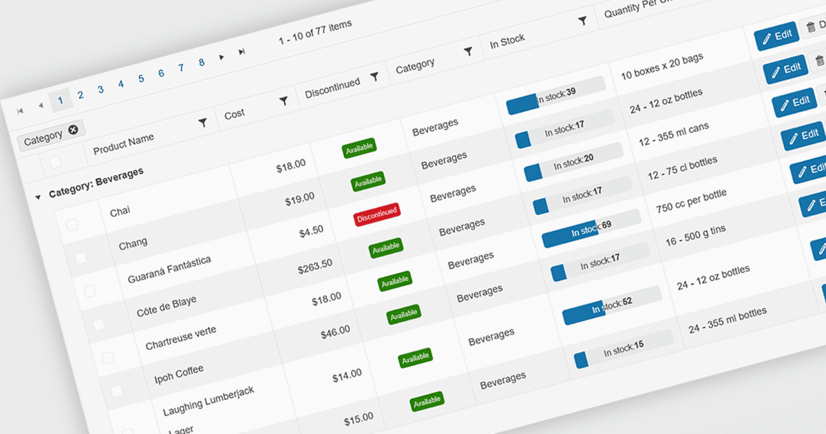 Divide Large Datasets into More Manageable Pages