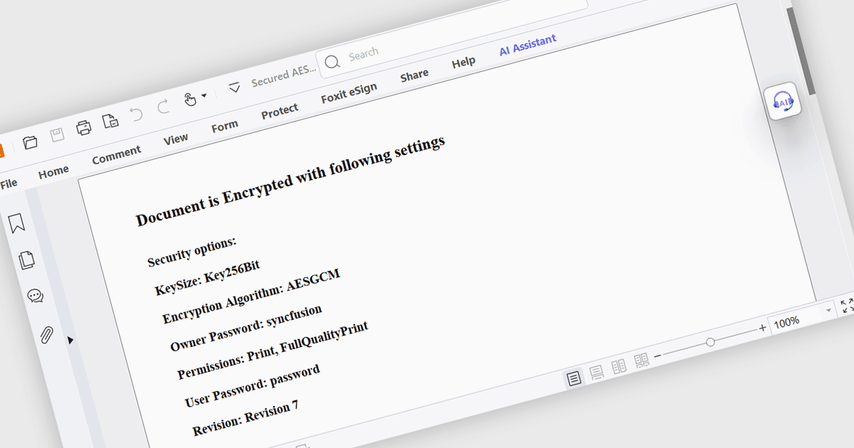 Mejore la seguridad con AES GCM para PDFs