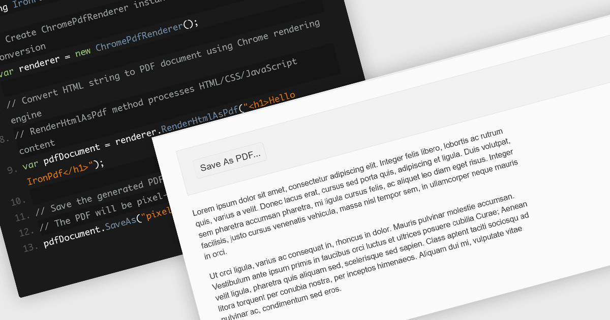 Render HTML as PDF for Accurate Output