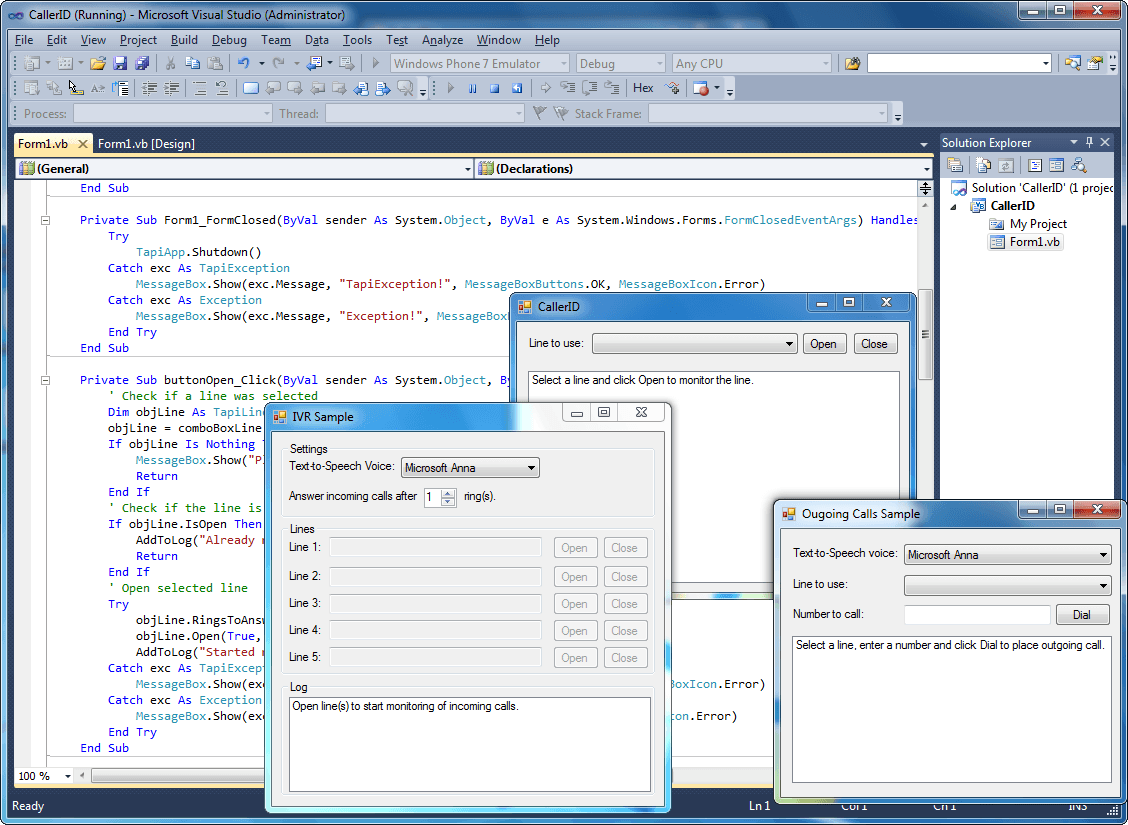 AddTapi.NET released