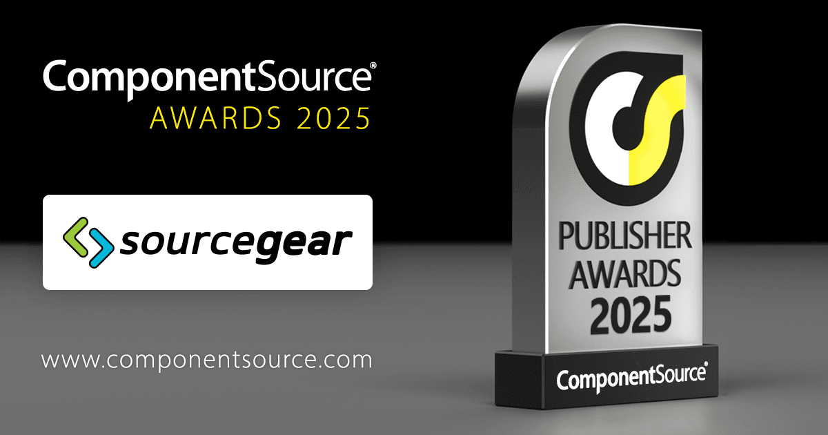 SourceGear Corporation 赢得 ComponentSource 奖项