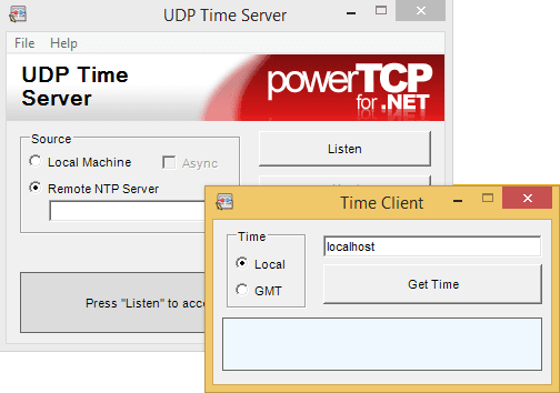 Synchronously communicate with Network Time Protocol servers.