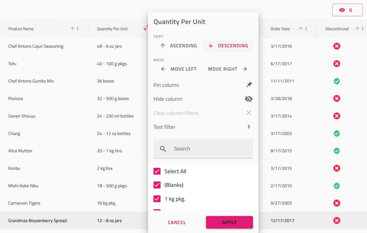 Infragistics Ignite UI for Angular Excel Library product image