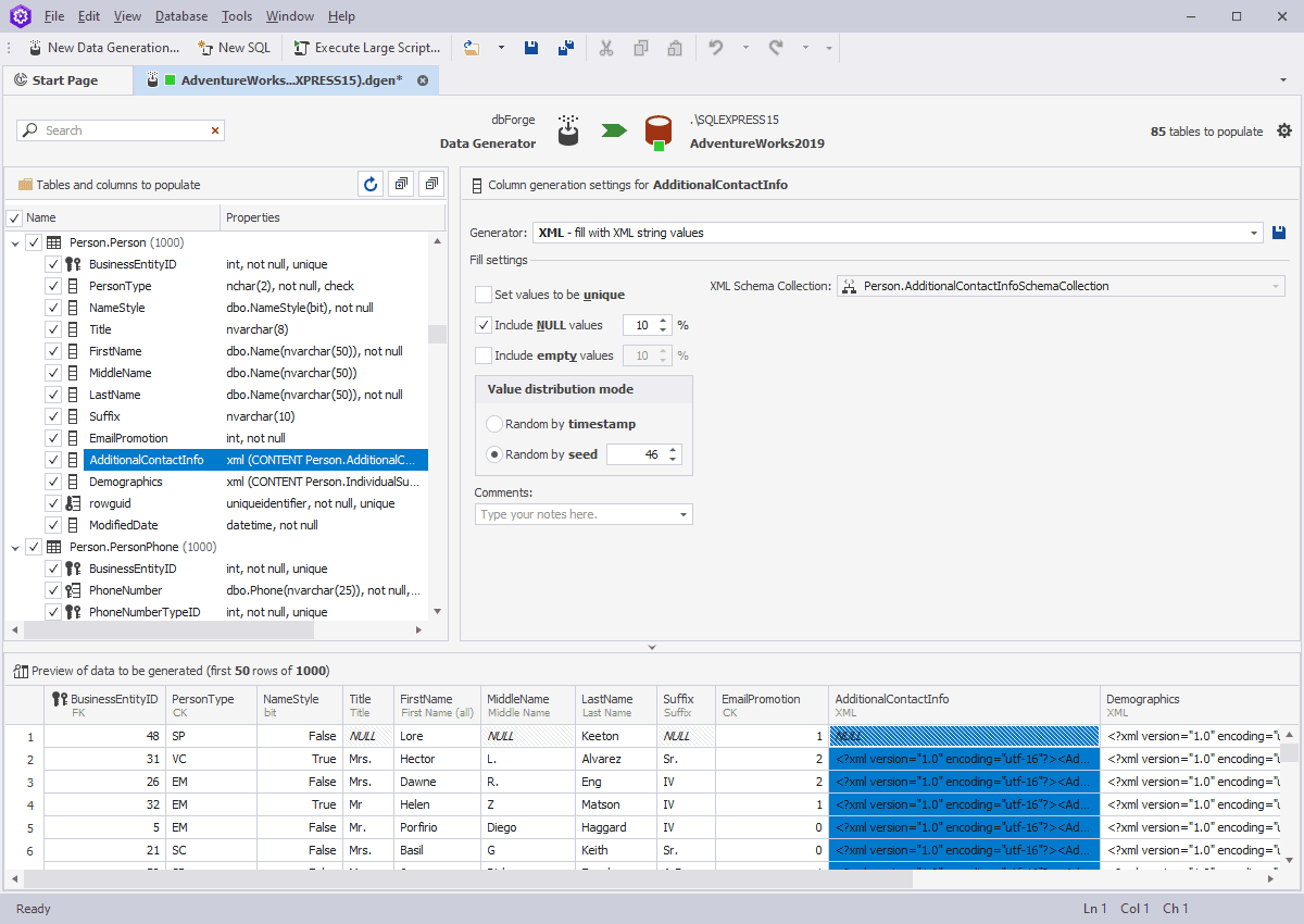 imagem do produto dbForge Data Generator
