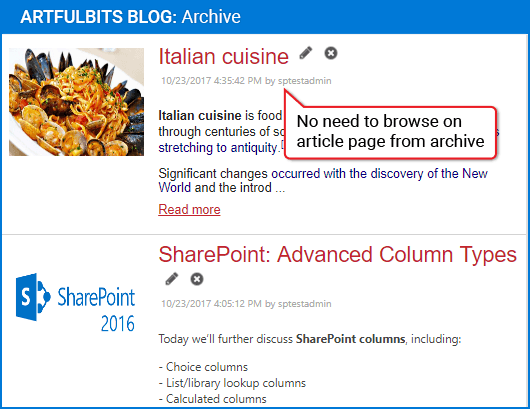 Enhance standard SharePoint blog functionality.