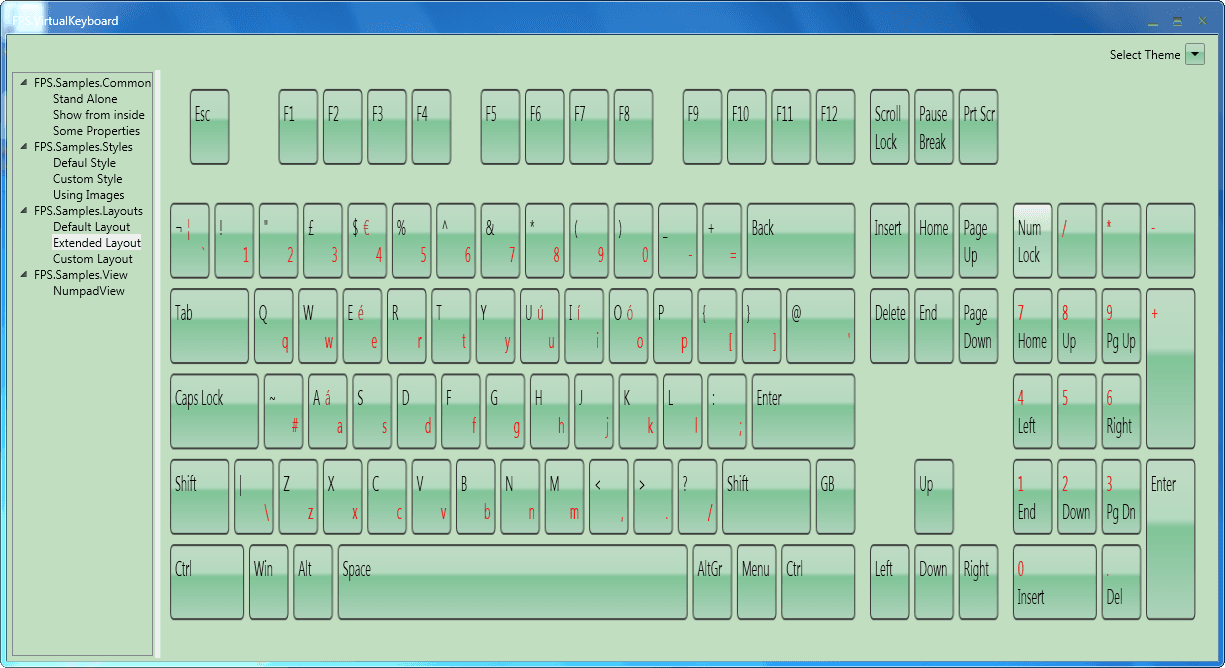 MindFusion.Virtual Keyboard for WPF Produktbild