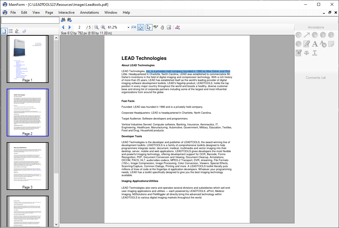 image du produit LEADTOOLS PDF