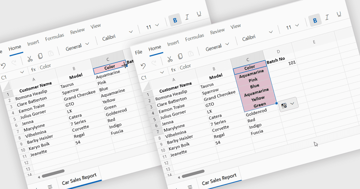 Agregue Autocompletar como en Excel a las hojas de cálculo de Blazor