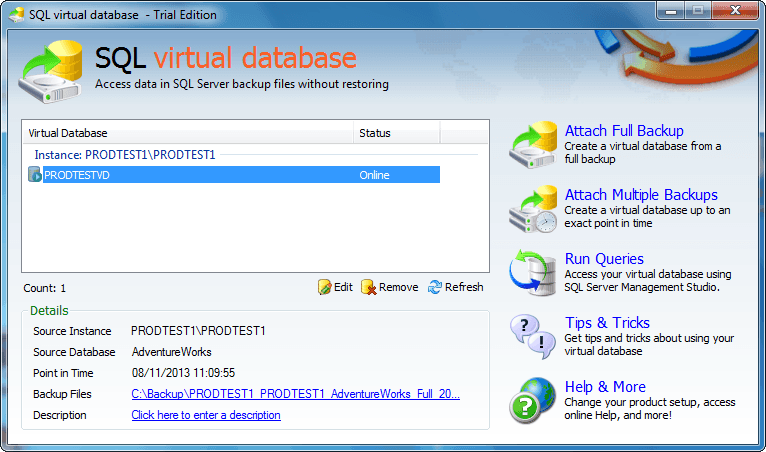 SQL Virtual Database product image