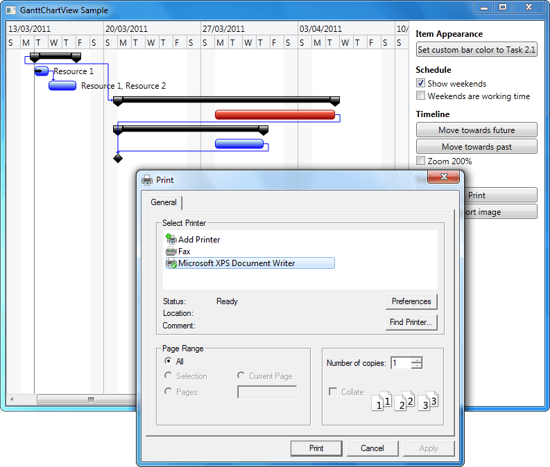DlhSoft Gantt Chart Light launched