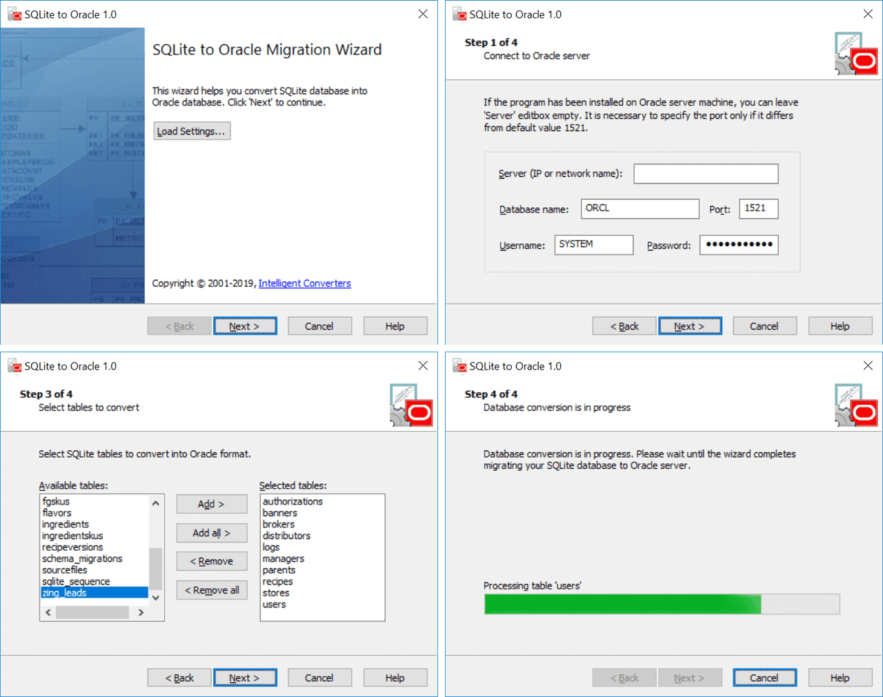 imagen del producto SQLite to Oracle