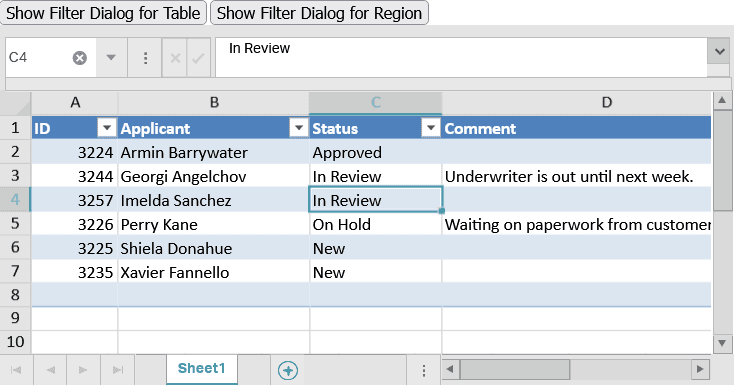Infragistics Ultimate UI for ASP.NET Core Spreadsheet product image