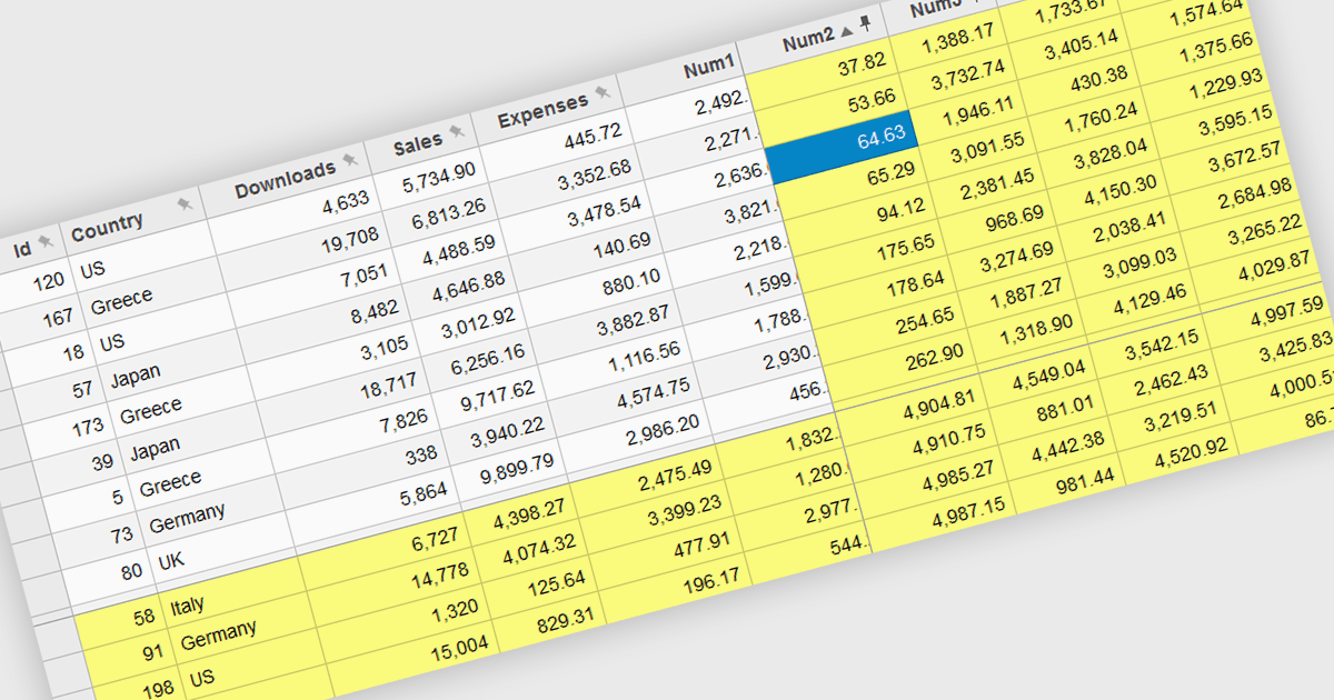Keep Critical Data in View with Flexible Freezing