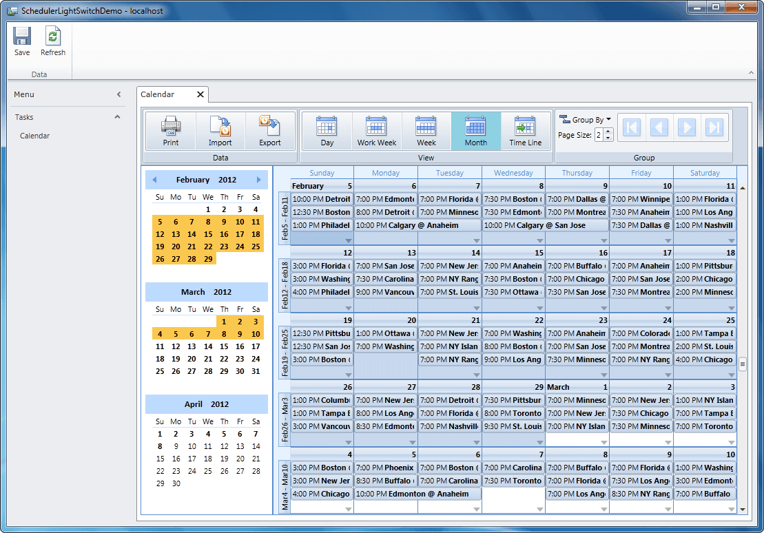 ComponentOne Scheduler for LightSwitch released