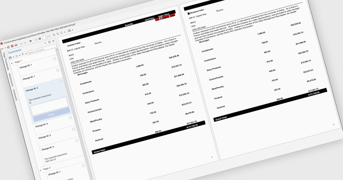 Automatically Detect changes in PDFs
