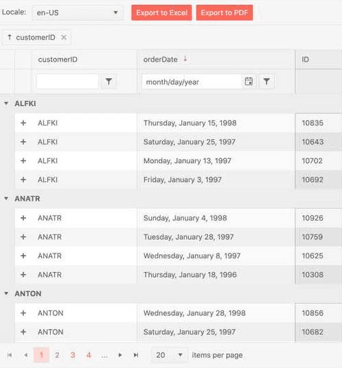 KendoReact Data Query 제품 이미지 KendoReact Data Query 제품 이미지