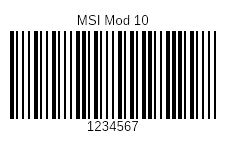 MSI (also known as Modified Plessey) is a barcode symbology developed by the MSI Data Corporation, based on the original Plessey Code symbology. It is a continuous symbology that is not self-checking. MSI is used primarily for inventory control, marking storage containers and shelves in warehouse environments.