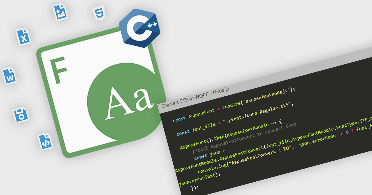 Node.js 앱에서 글꼴을 직접 사용하세요