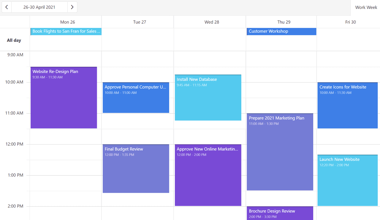 DevExtreme React Scheduler product image