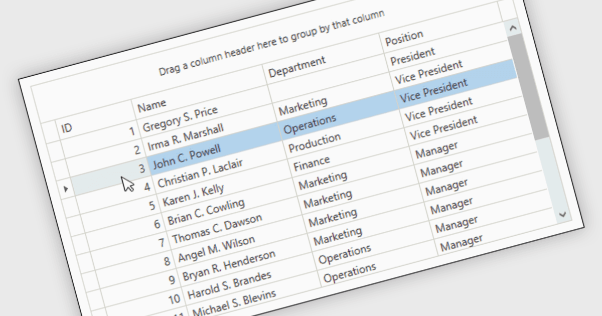 Easily Reorder Rows in WPF Grids