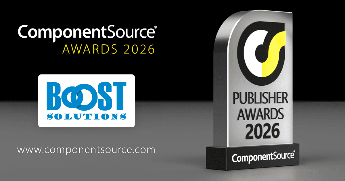 BoostSolutions Wins ComponentSource Award