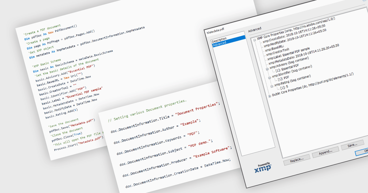 Manage Metadata in PDF Documents