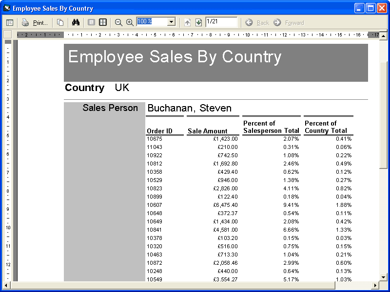 Use SummaryFunc to create sub totals, grand totals and other summary values.